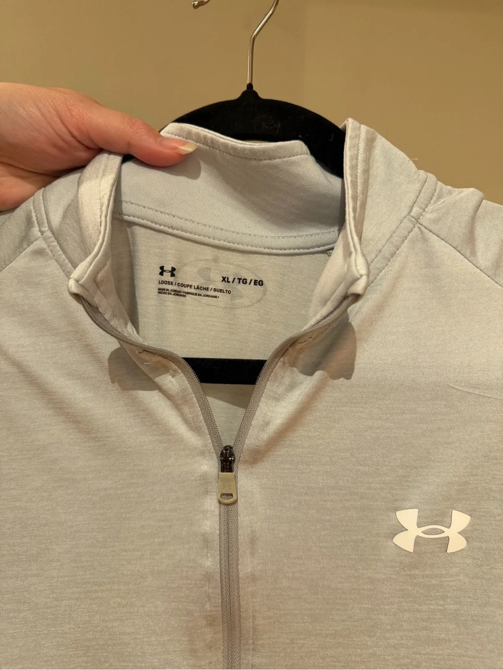 Under Armour Gray 1/2 Zip Long Sleeve